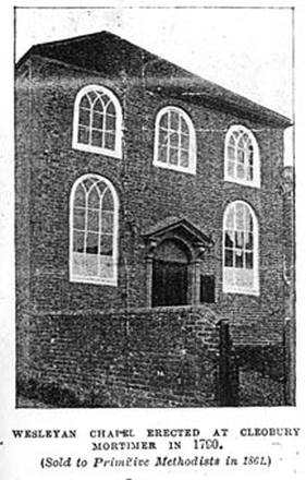 [former] Cleobury Mortimer Wesleyan Methodist Chapel