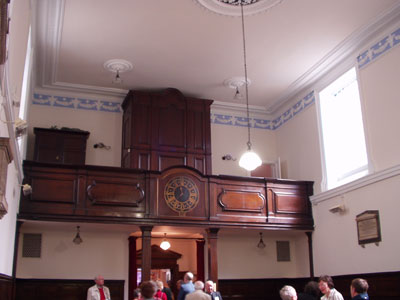 Interiod of the Unitarian Chapel, Shrewsbury
