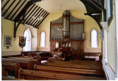 Interior of Whixall Congregatonal (now URC) Chapel